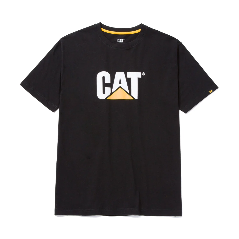 CAT Μπλουζάκι κοντομάνικο μαύρο tm logo M 1510305
