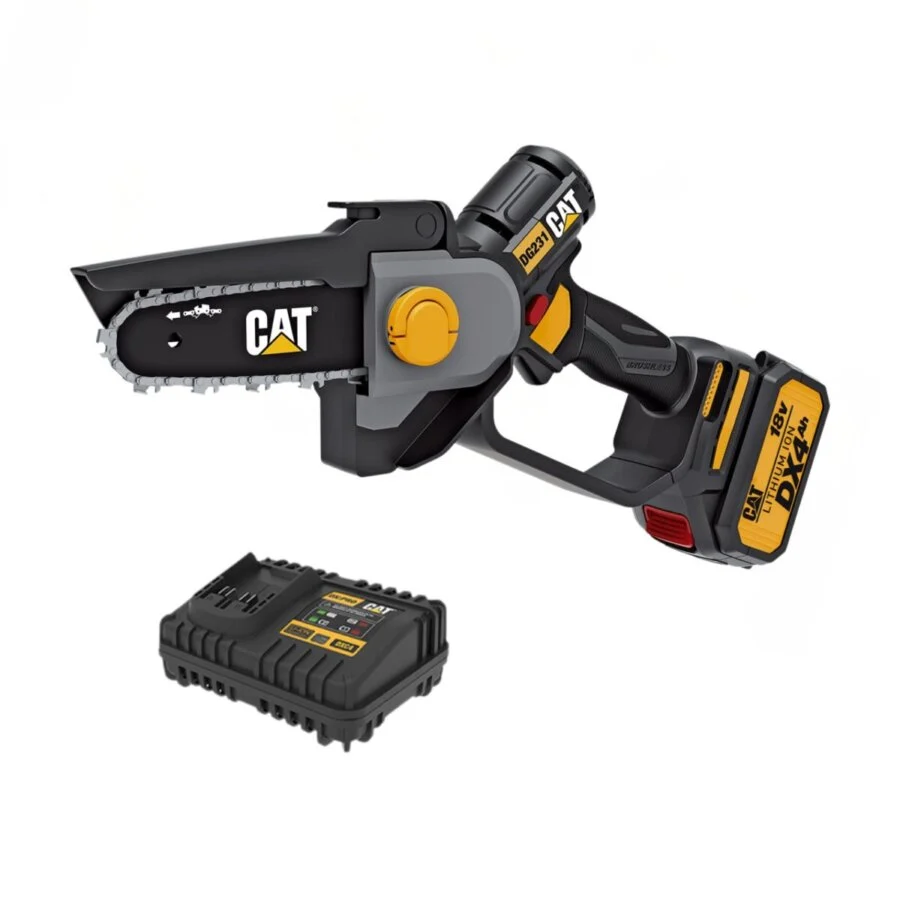 CAT Set Αλυσοπρίονο κλαδευτικό μπαταρίας Li-Ion 18V 4Ah DG231